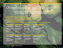 Tablet Screenshot of obstgehoelzpflege.com